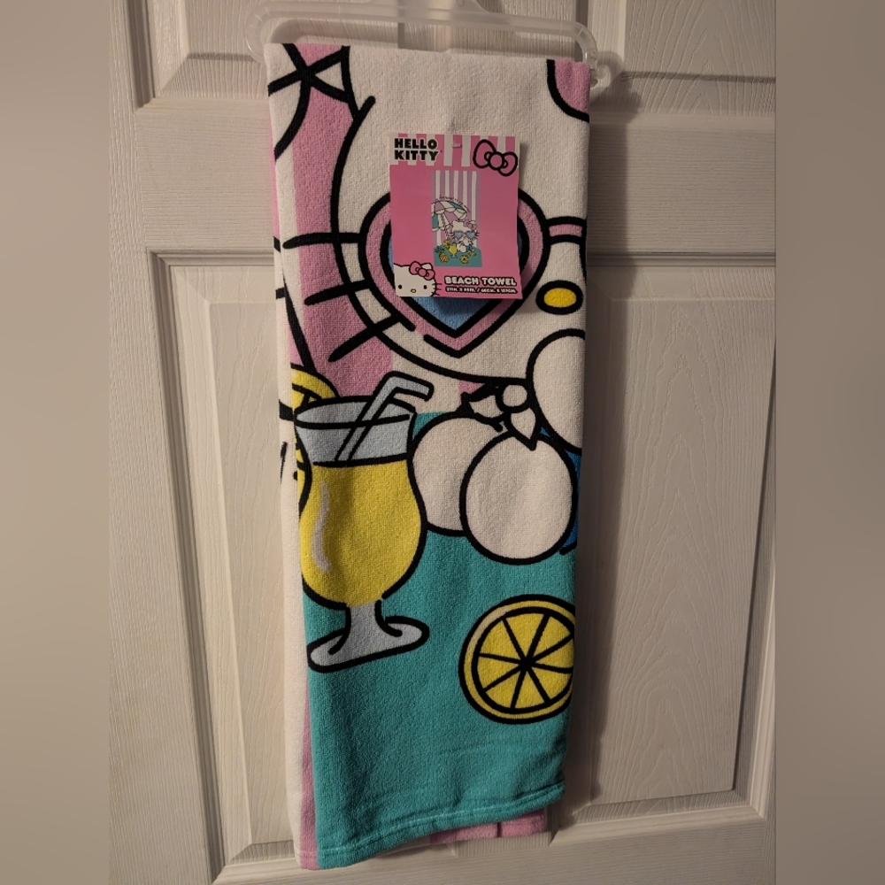 Hello Kitty Sunshine Kids Beach Towel - 27 in W X 54 in L
